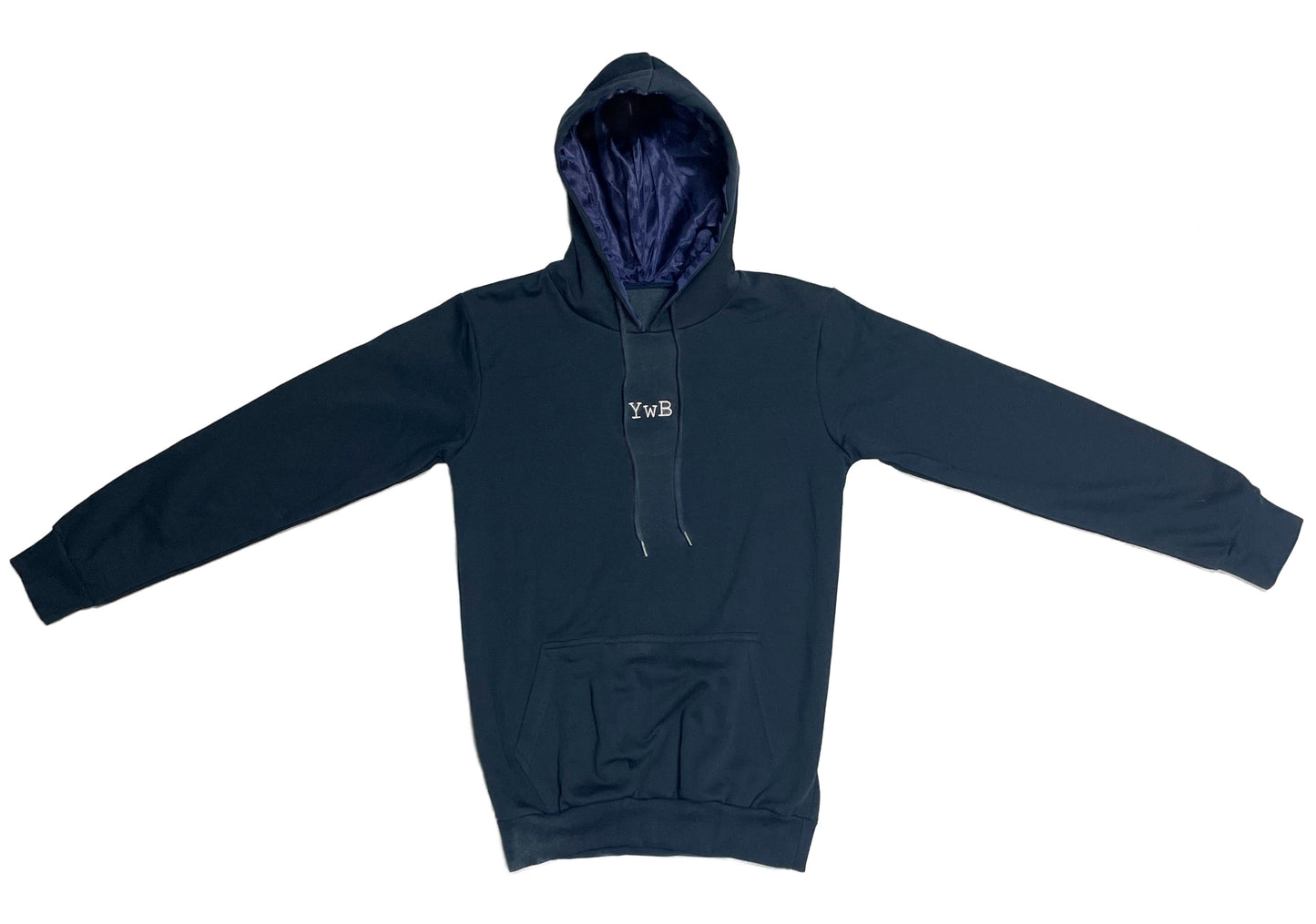 YwB Navy Blue Satin lined hoodies