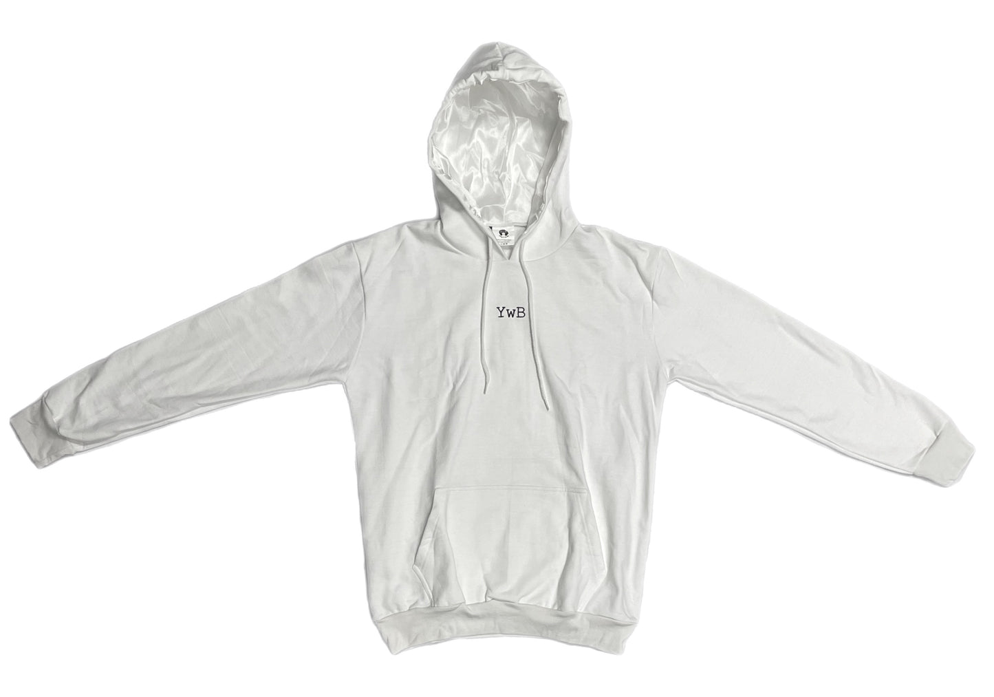 Rep the YwB White Satin Lined Hoodies